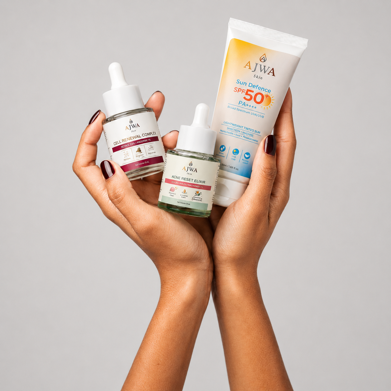 AJWA Skin Clear, Renew & Protect Trio